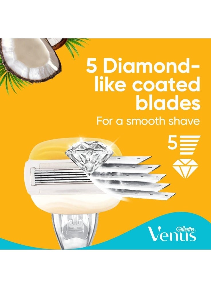 Venus Comfortglide Coconut Scent Olay Moisture Bars for an Effortless Glide - Image 4
